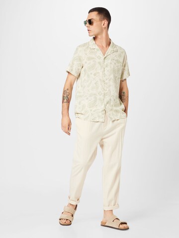 Pepe Jeans Regular fit Button Up Shirt 'CASEY' in Beige