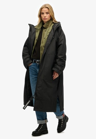 Manteau mi-saison Superdry en noir