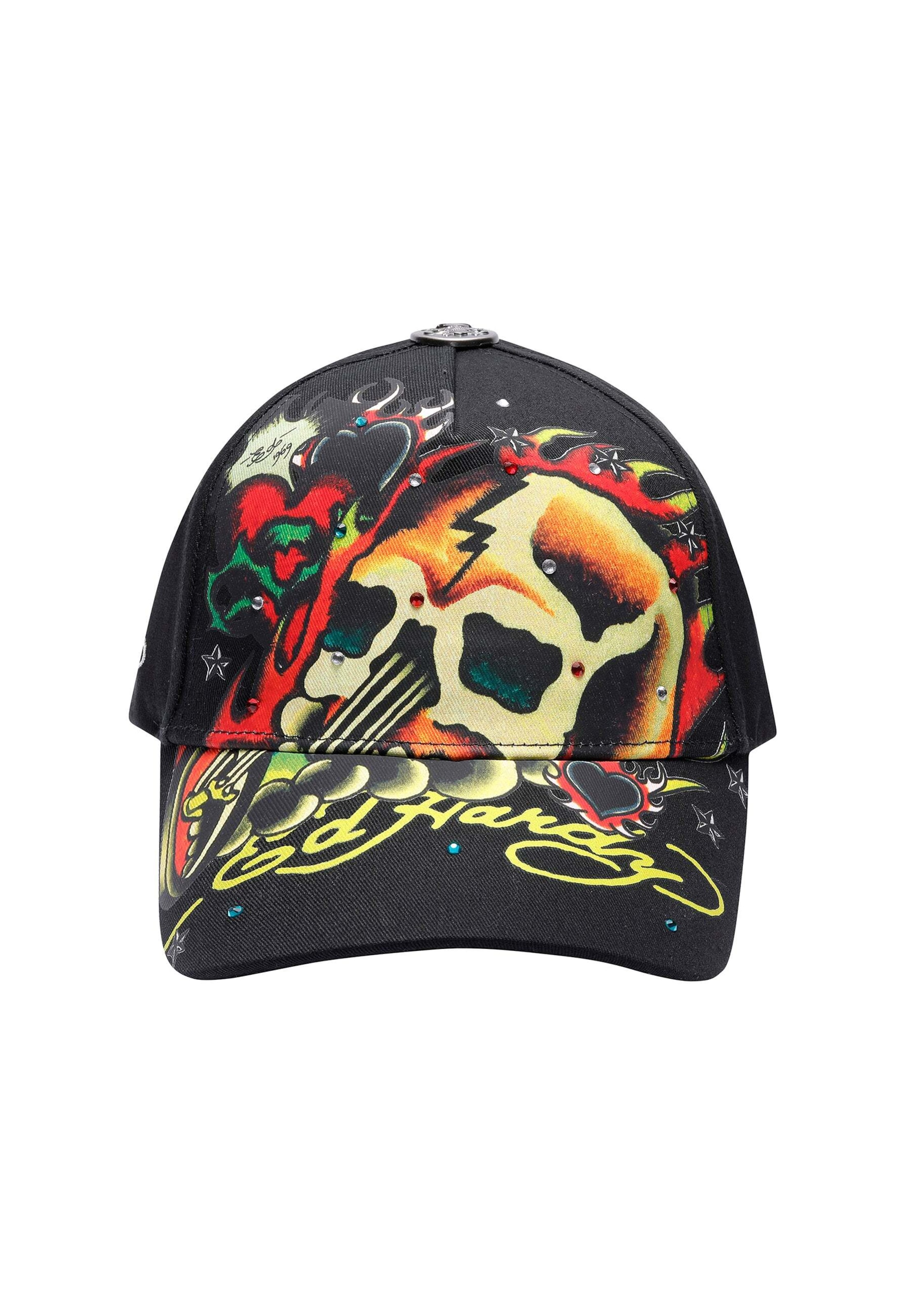 Casquette 'Skull' Ed Hardy en noir