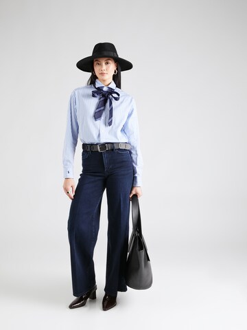 FRAME Wide Leg Jeans in Blau