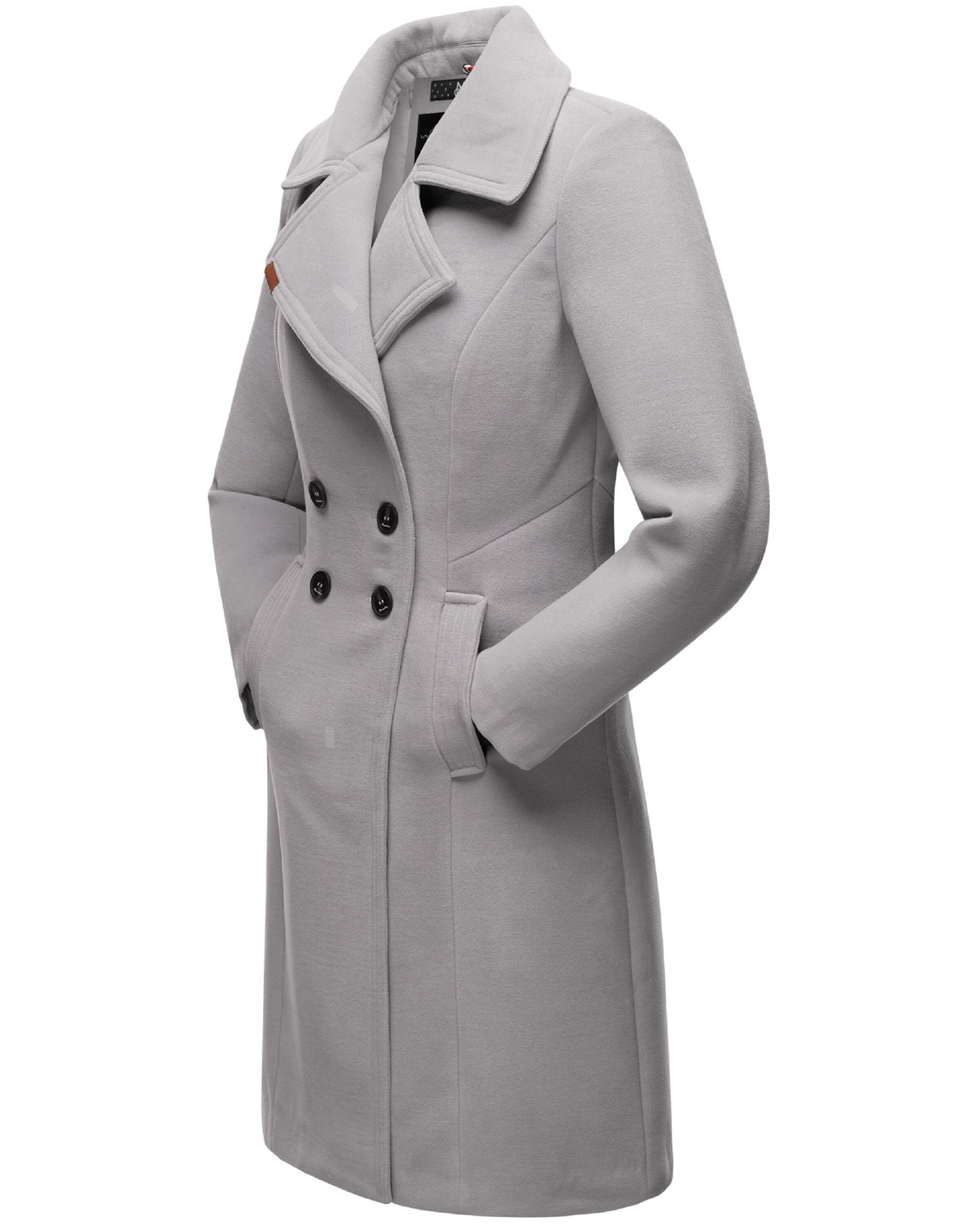 Manteau mi-saison 'Wooly' NAVAHOO en gris