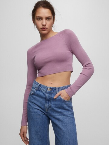 Pull&Bear Trui in Roze: voorkant