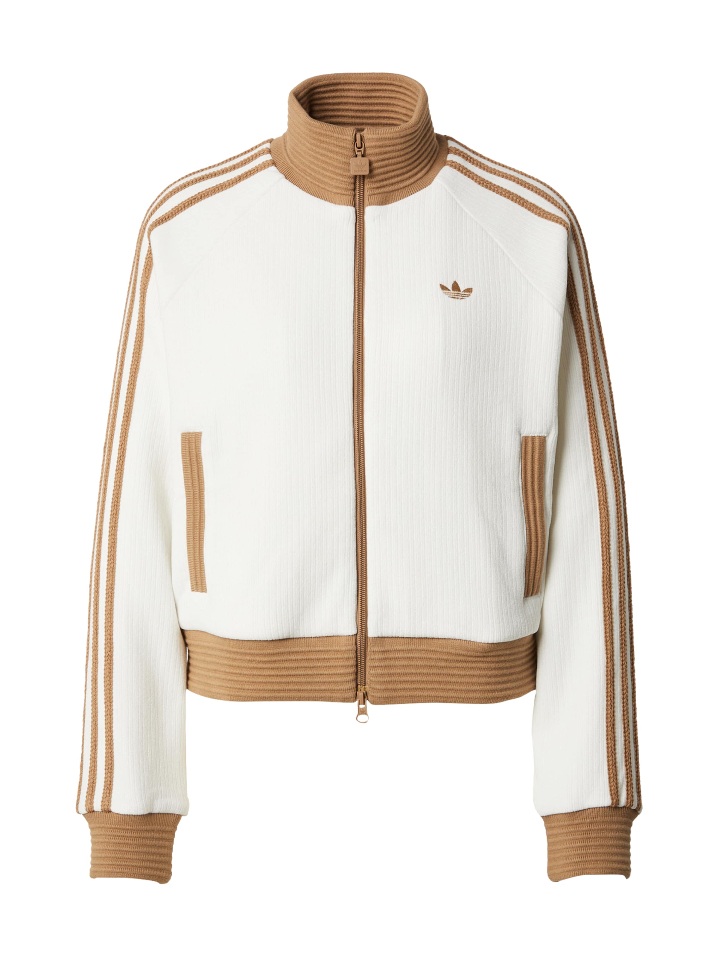 ADIDAS ORIGINALS Strickjacke in Weiß: Vorderseite
