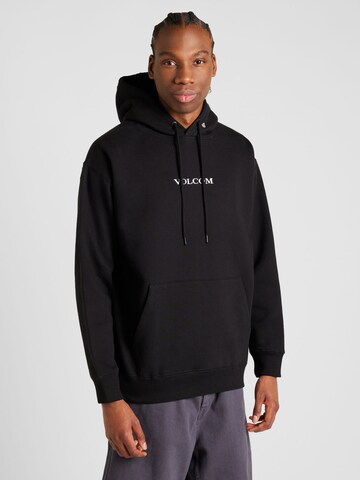 Volcom Sweatshirt in Black: front