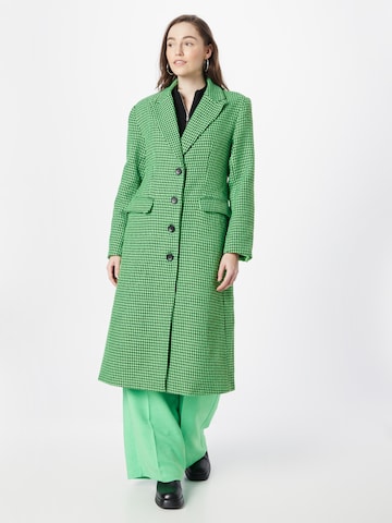 Nasty Gal Between-seasons coat in Green: front