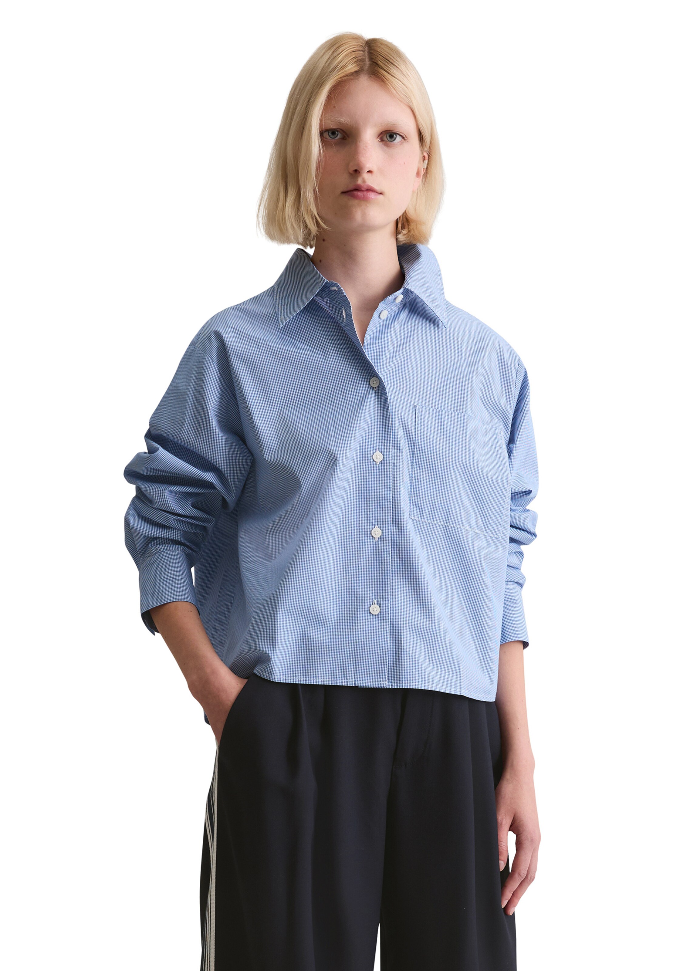 Marc O'Polo DENIM Blouse in Blue: front