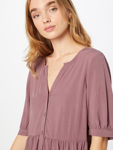 Robe-chemise QS en violet