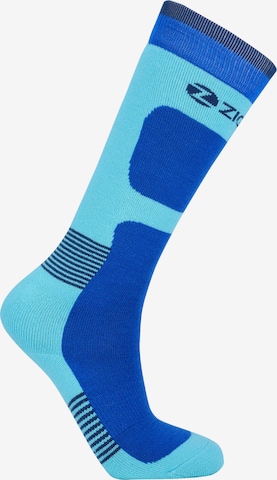 ZigZag Athletic Socks 'Tippy' in Blue