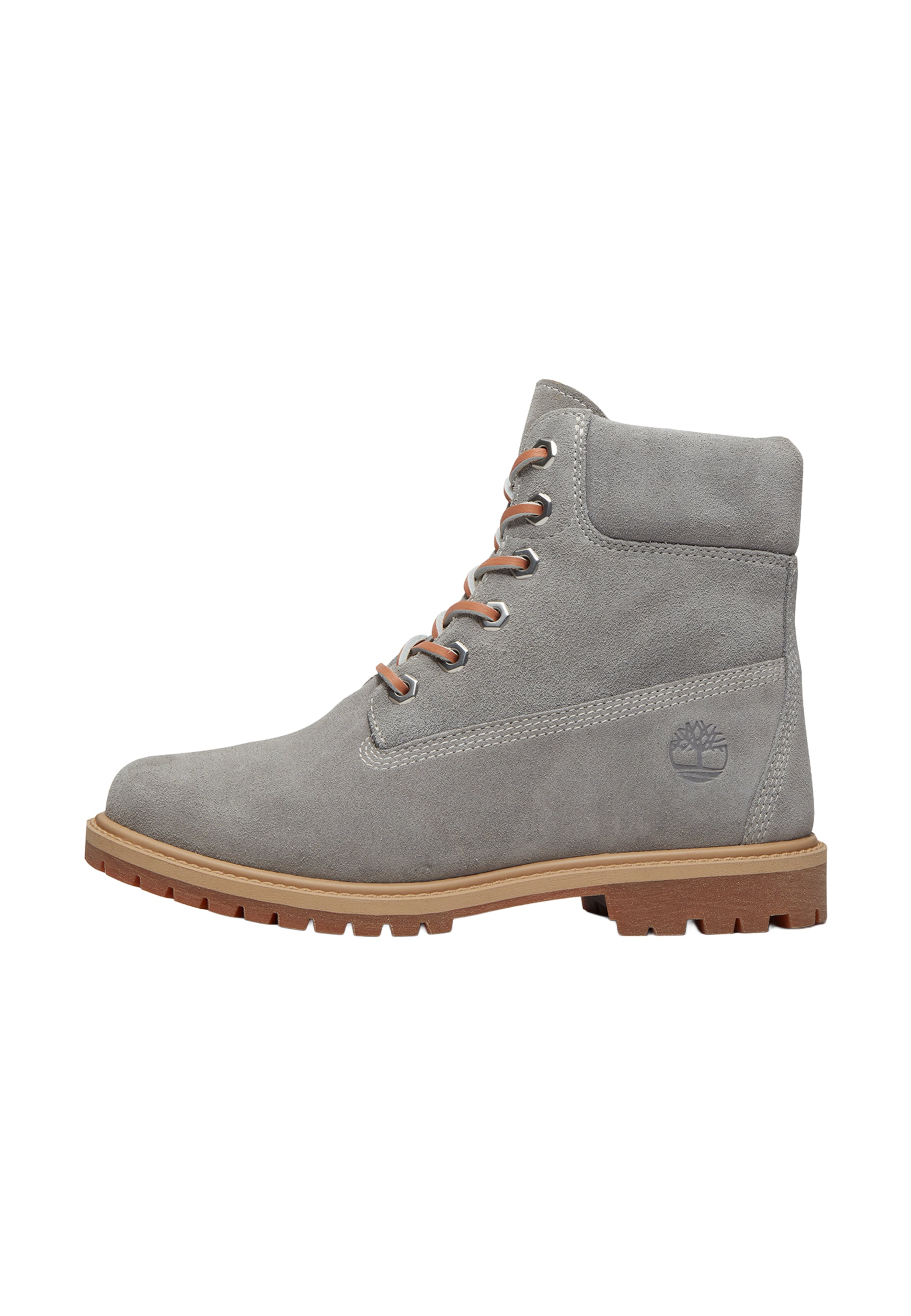 Bottines à lacets '6 INCH' TIMBERLAND en gris : devant