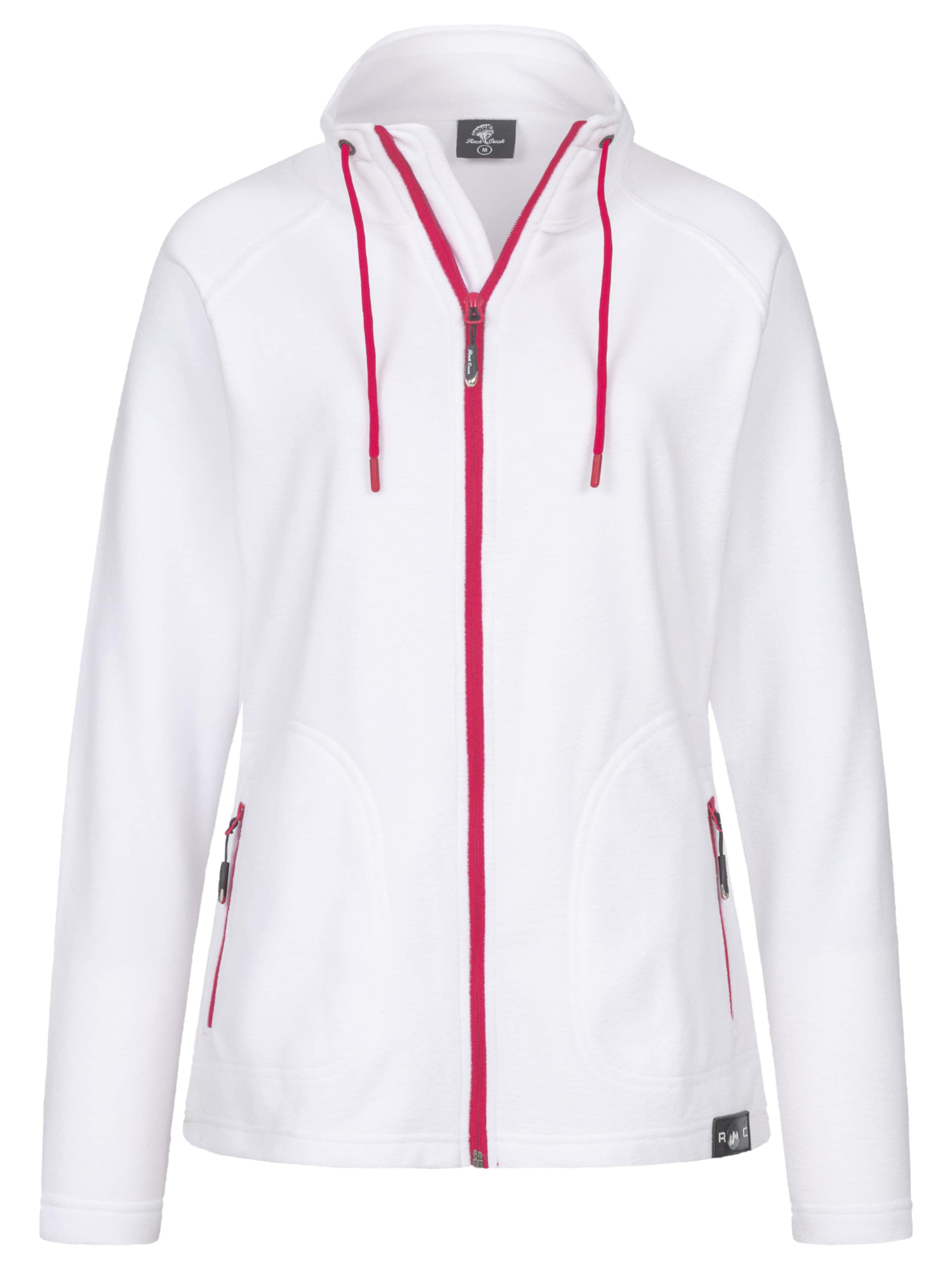 Rock Creek Fleecejacke in Weiß: Vorderseite