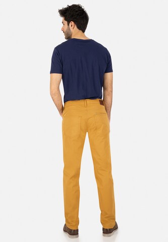 CLUB OF COMFORT Slimfit Broek 'HENRY-X5107' in Geel