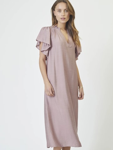 Robe 'Hera' co'couture en rose : devant
