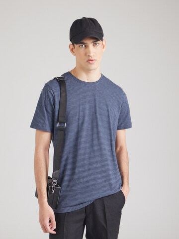 KnowledgeCotton Apparel Shirt 'Narrow' in Blue: front