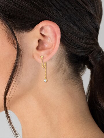 Lulu & Jane - Pendientes en oro: frente