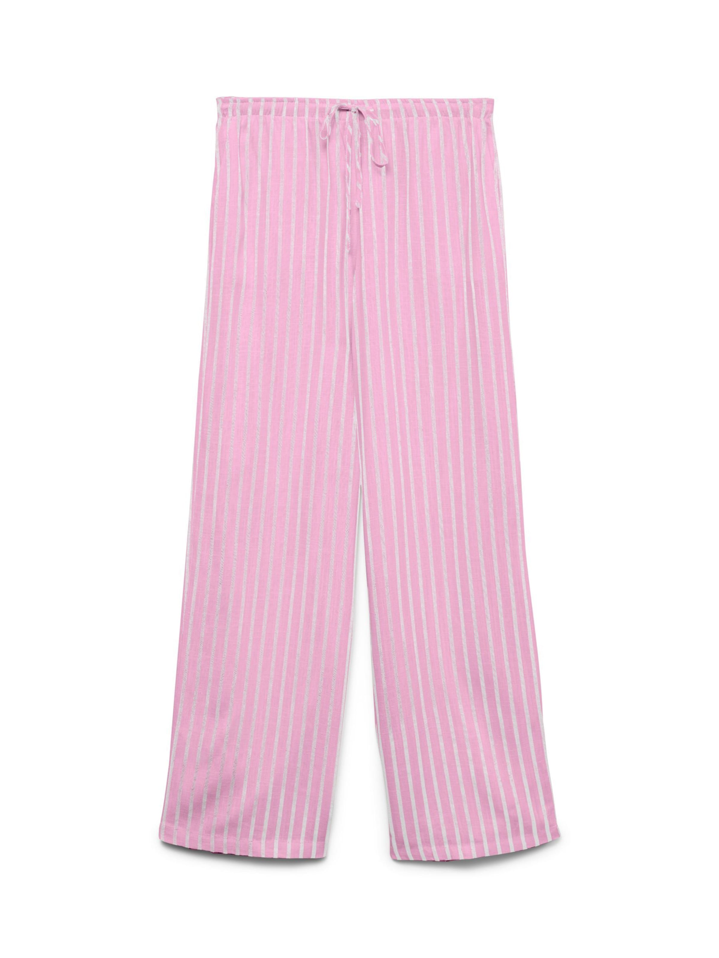 VERO MODA Nohavice 'VMRosie', veľkosť 34/32 - ružová / biela, Produkt