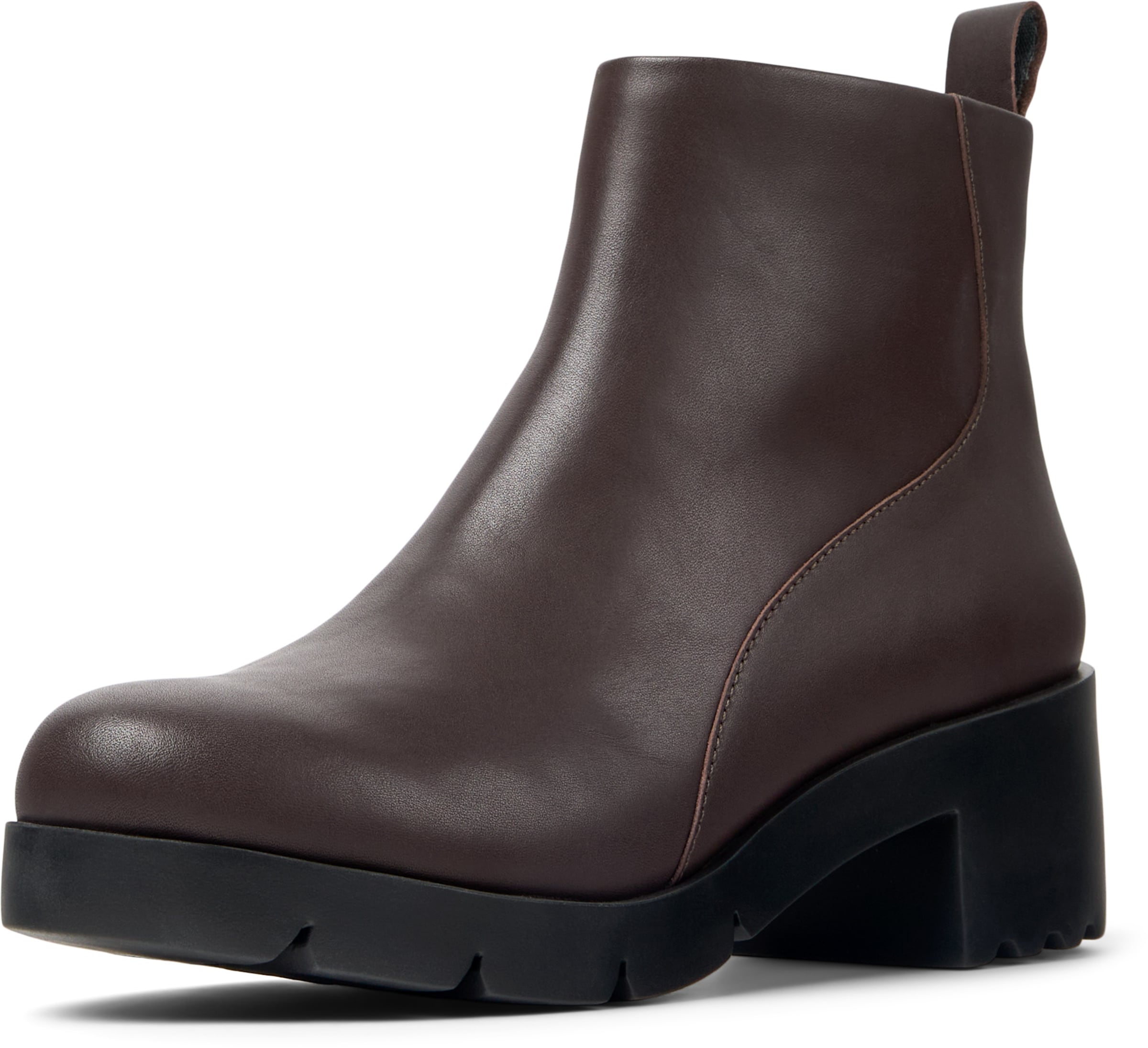 CAMPER - Botas pelo tornozelo 'Wanda' em castanho: frente