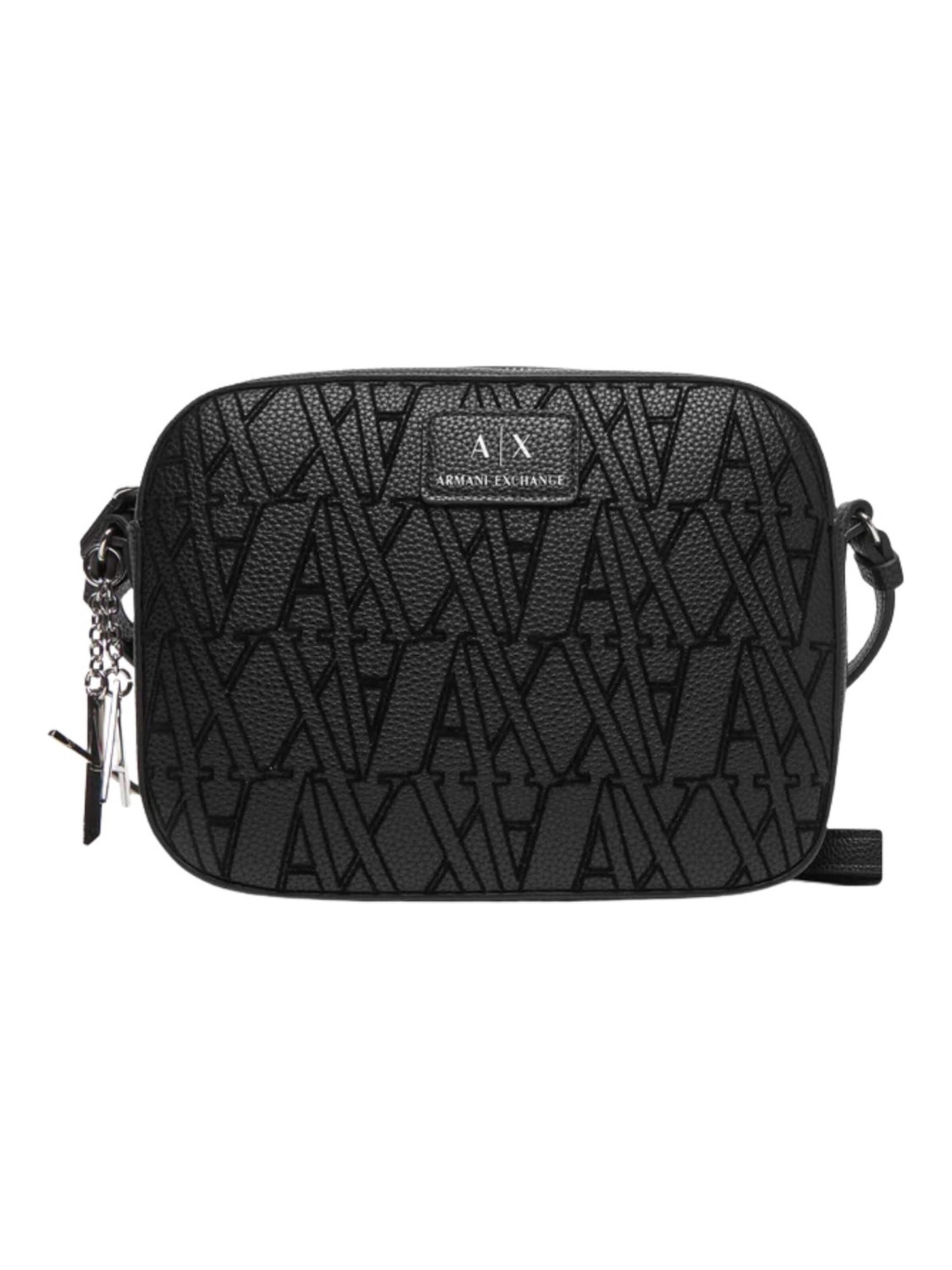 Borsa a tracolla di ARMANI EXCHANGE in nero: frontale
