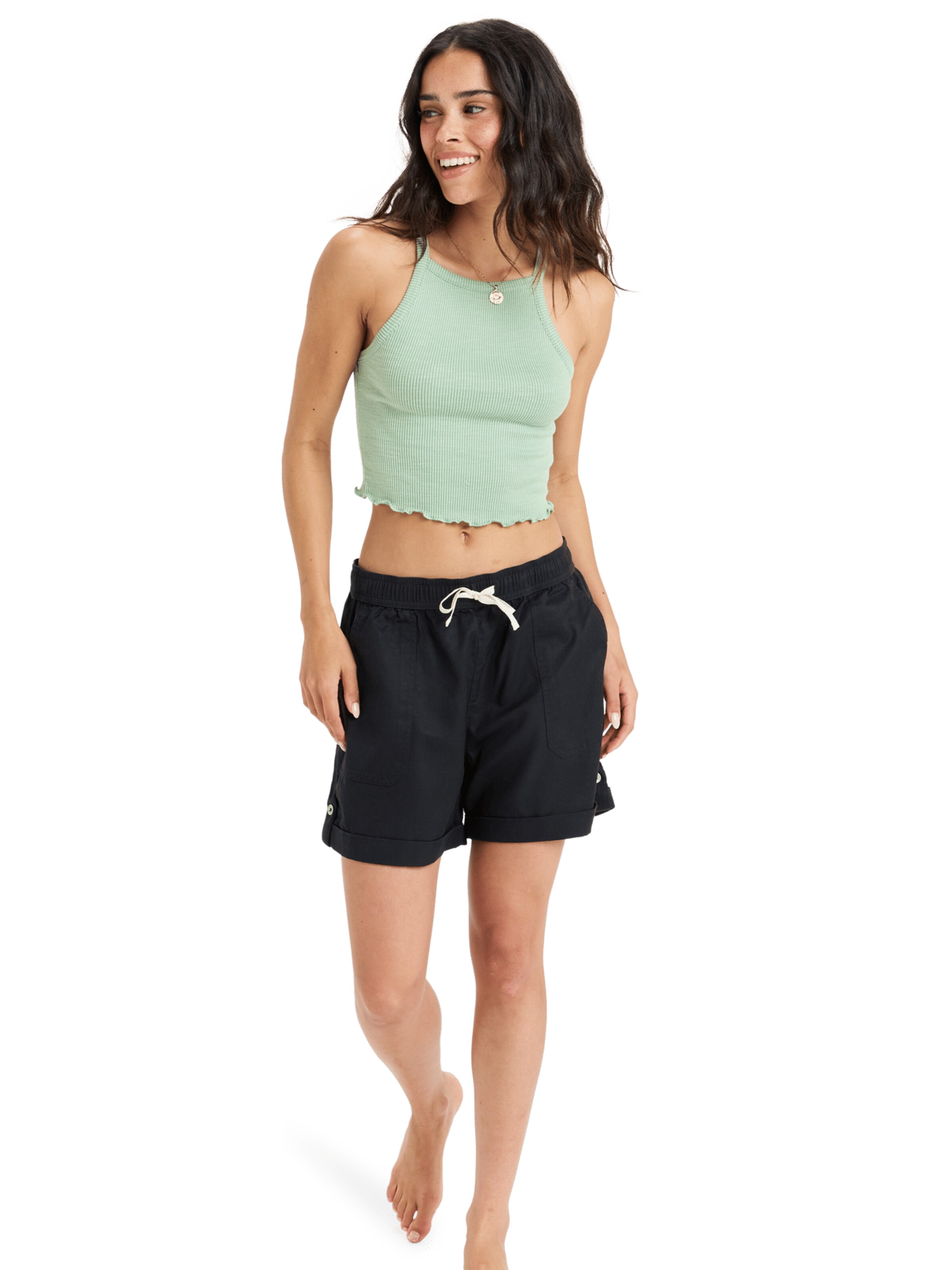 ROXY Loosefit Shorts 'Sweetest Day' in Grau