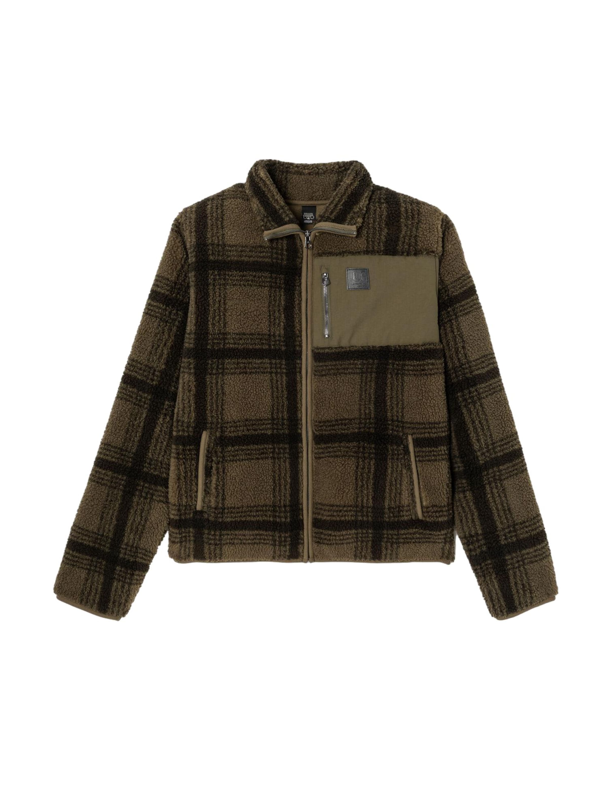 Veste en polaire 'CERAL' Le Temps Des Cerises en marron : devant