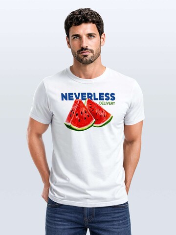 Neverless Shirt 'Water Melon' in White