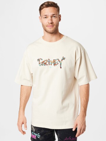 T-Shirt 'NINE WINDS' Grimey en beige : devant