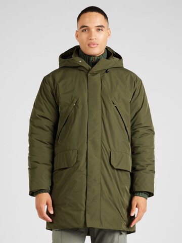 NORSE PROJECTS Between-seasons parka 'Stavanger Military' in Green: front