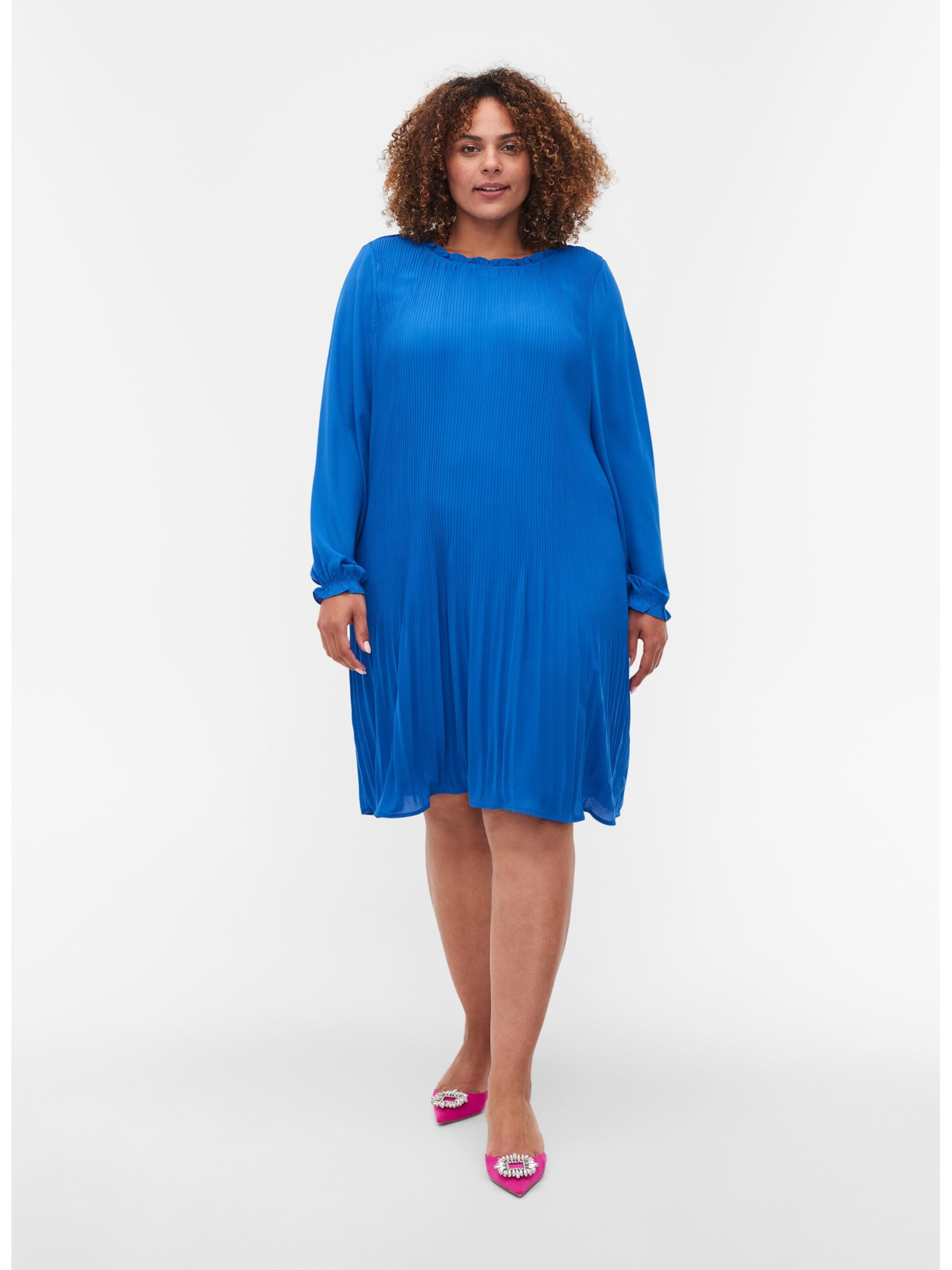 Frauen Große Größen Zizzi Kleid 'Delly' in Blau - IA70099 Frauen Große Größen Zizzi Kleid 'Delly' in Blau - IA70099