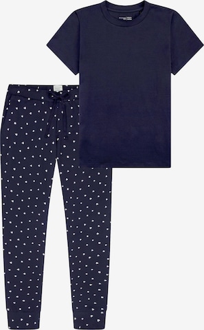 SCHIESSER Pajama 'Mix & Relax' in Blue: front