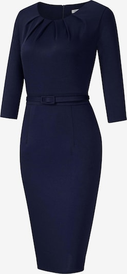 KoJooin Kleid 'Damen Kleider Elegante Bleistiftkleider 3/4 Ärmeln Kurze Faltenkleider' in 44 in navy, Produktansicht