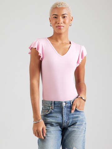 ONLY Футболка 'ONLBELIA' в Ярко-розовый: спереди