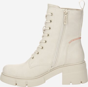 Refresh Lace-Up Ankle Boots in White