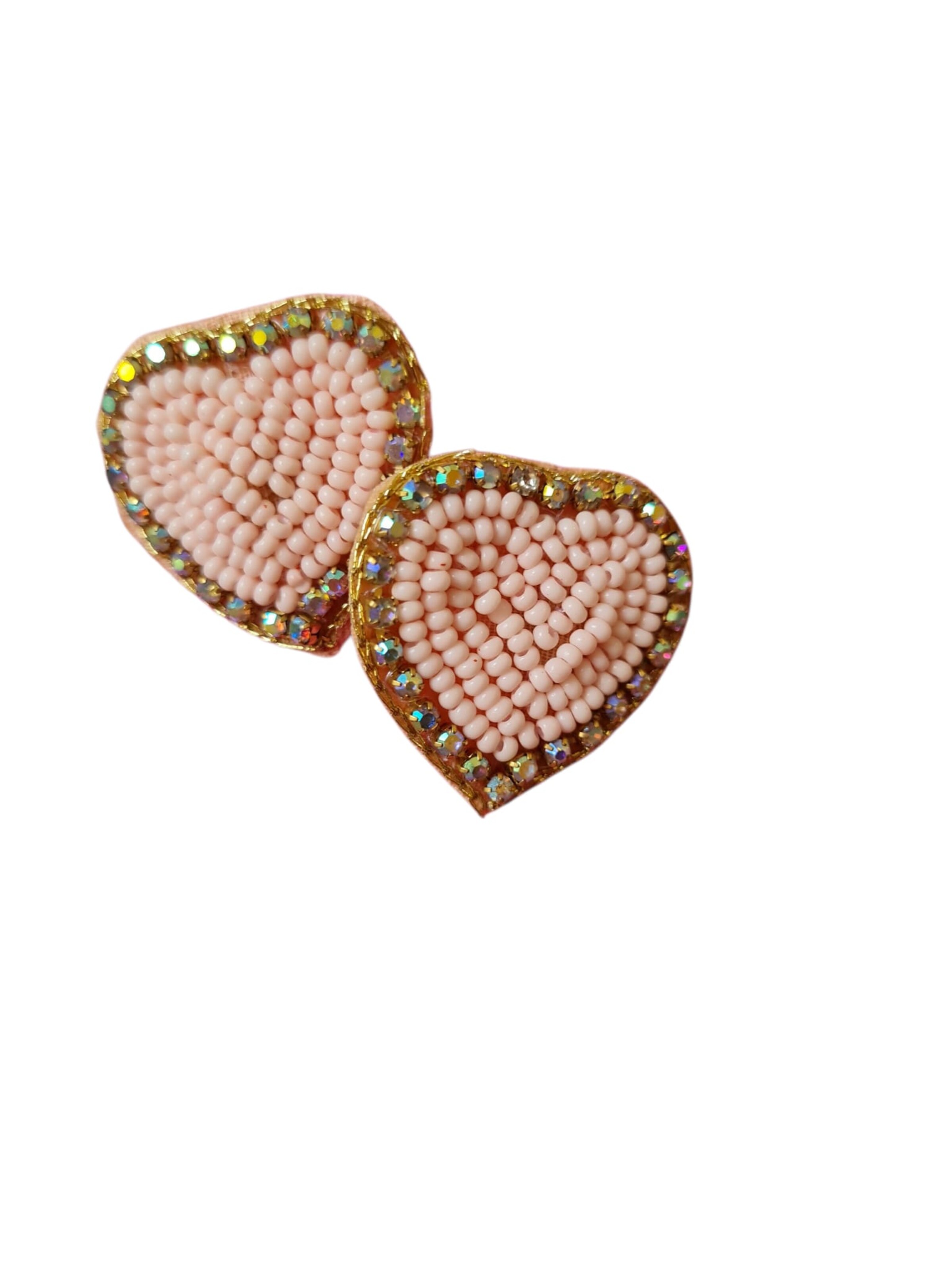 PfauGermany Earrings 'Heart Beat Beads' in Orange: front