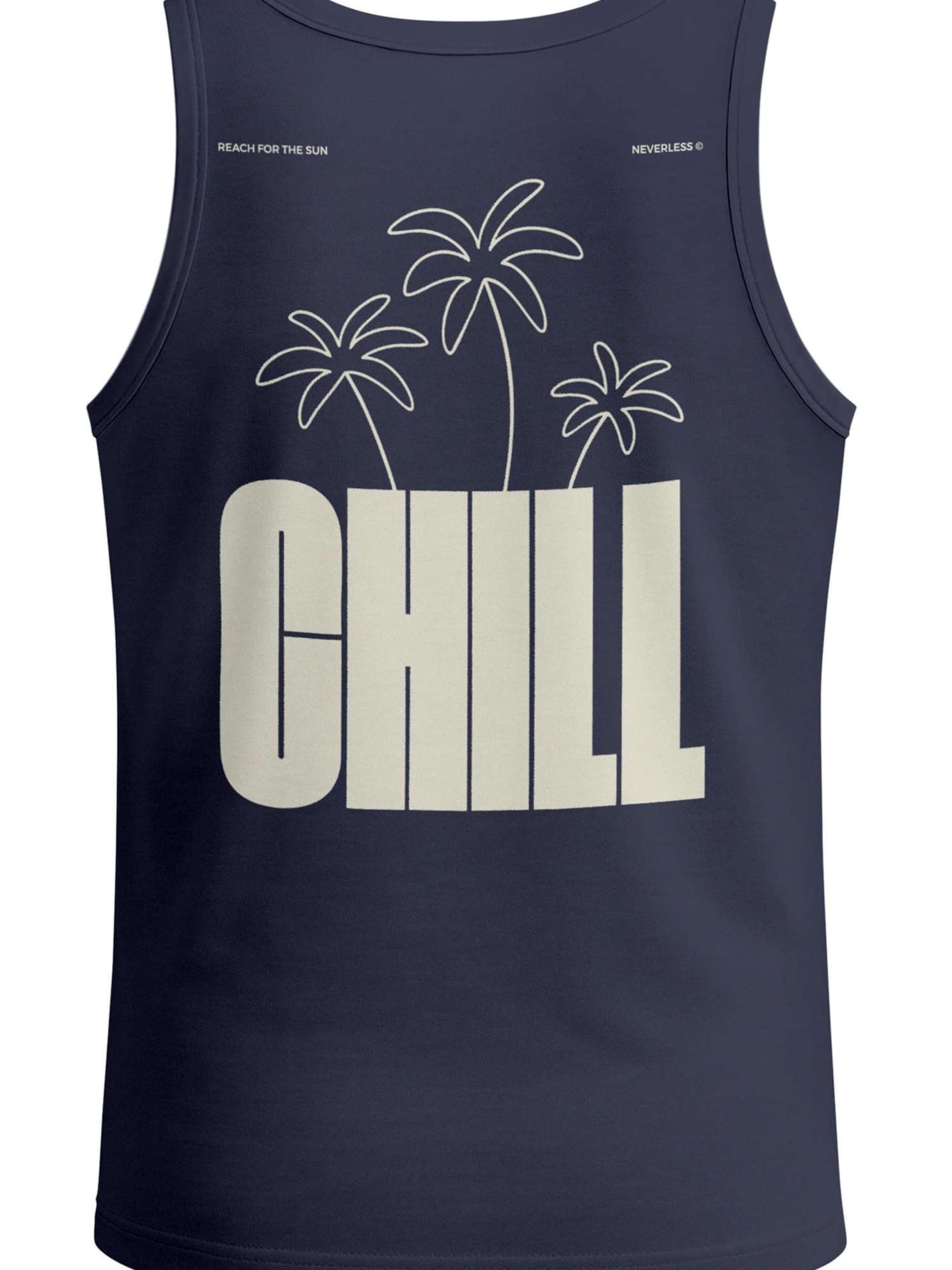 Neverless Shirt 'Chill'‌‌‌‌‌‌‌‌ in Blau: Vorderseite