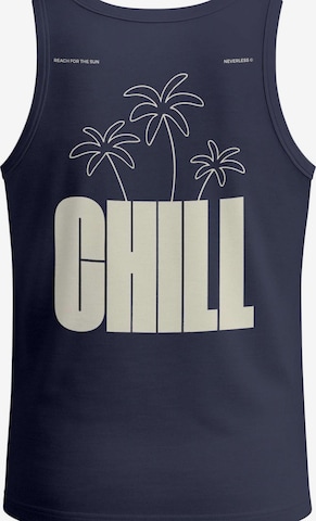Neverless Shirt 'Chill' in Blau: Vorderseite
