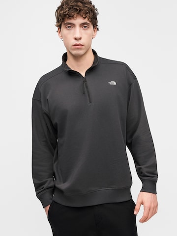 THE NORTH FACE Суичър 'ESSENTIAL' в сиво: отпред