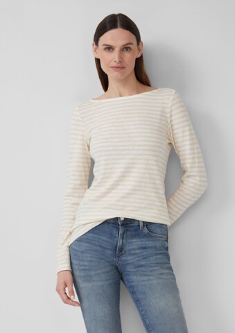 T-shirt s.Oliver en beige : devant