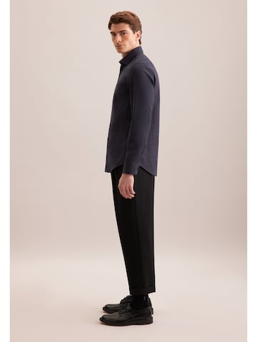 Coupe slim Chemise business 'SMART FLANNELS ' SEIDENSTICKER en bleu