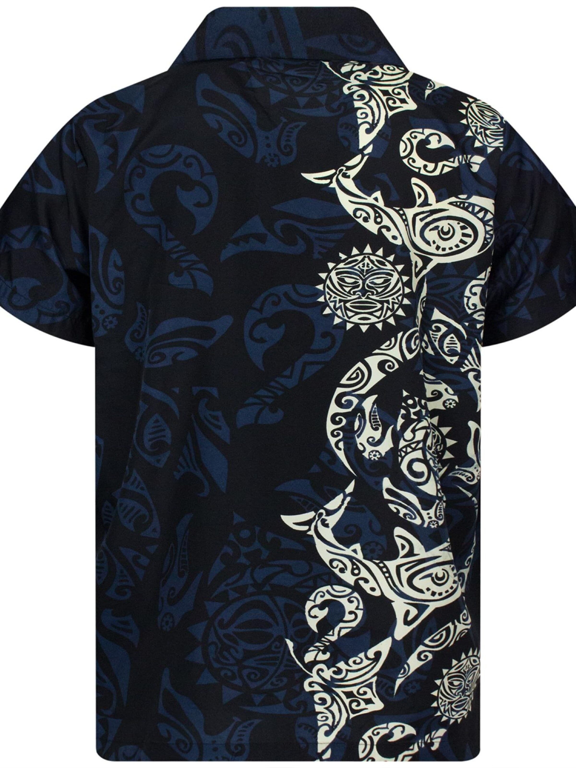 King Kameha Shirt 'Maori Wedding' in Zwart