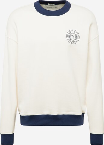 Abercrombie & Fitch Sweatshirt in Weiß: predná strana