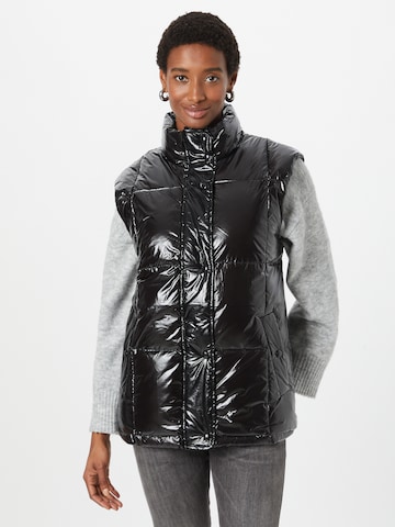 Gilet OBJECT en noir : devant