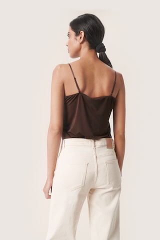 SOAKED IN LUXURY Top 'Caya' in Brown