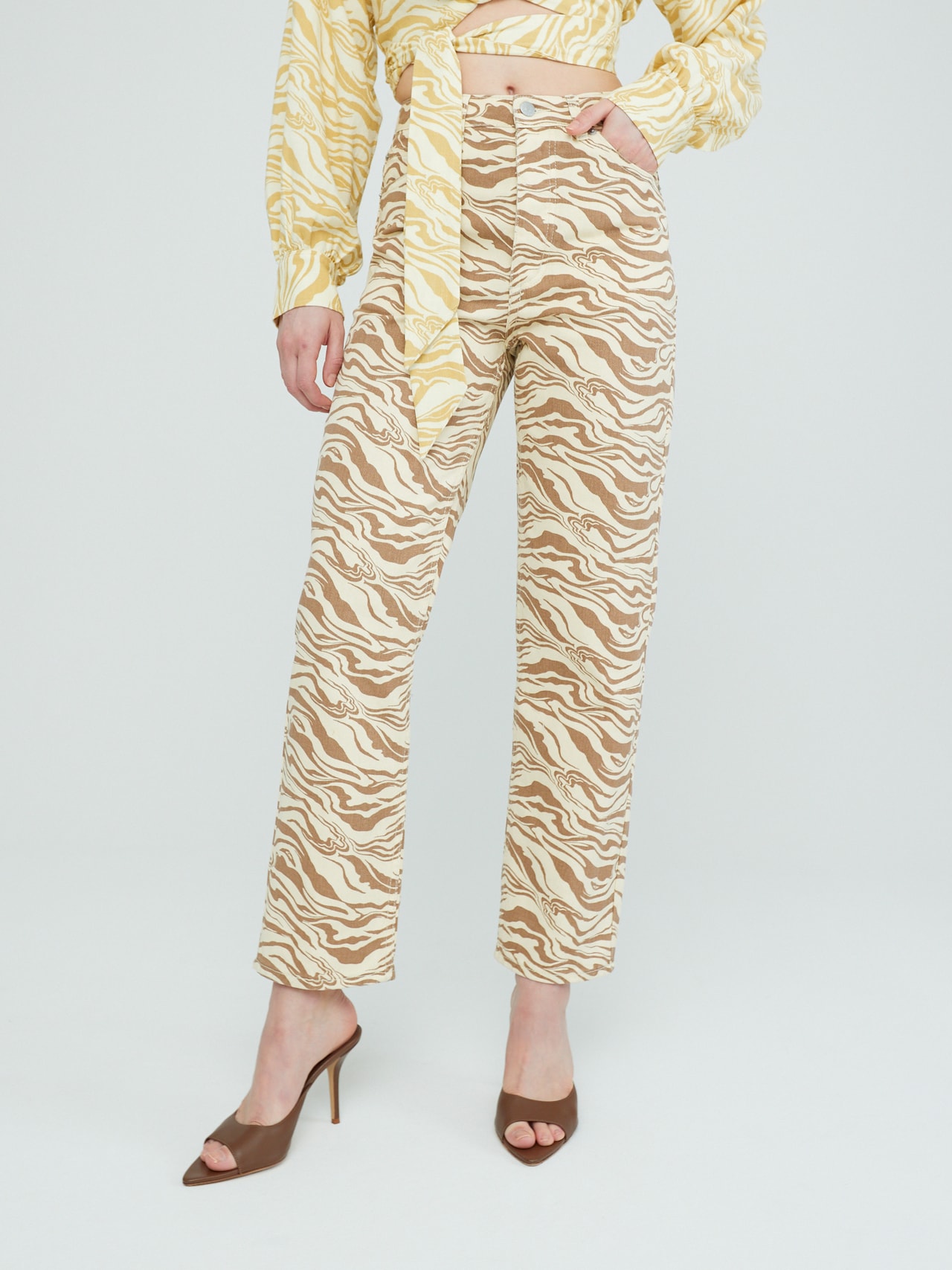 EDITED Jeans 'Simea' Crème