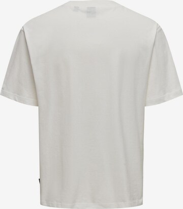 Only & Sons Koszulka 'MONTE' w kolorze biały