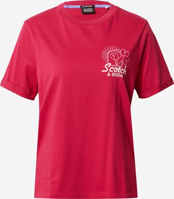 raudona SCOTCH & SODA Marškinėliai: priekis