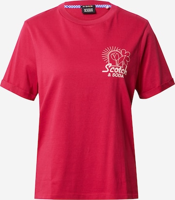 SCOTCH & SODA Тениска в червено: отпред