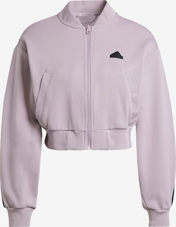 ADIDAS SPORTSWEAR - Sudadera con cremallera deportiva 'Future Icons' en lila: frente