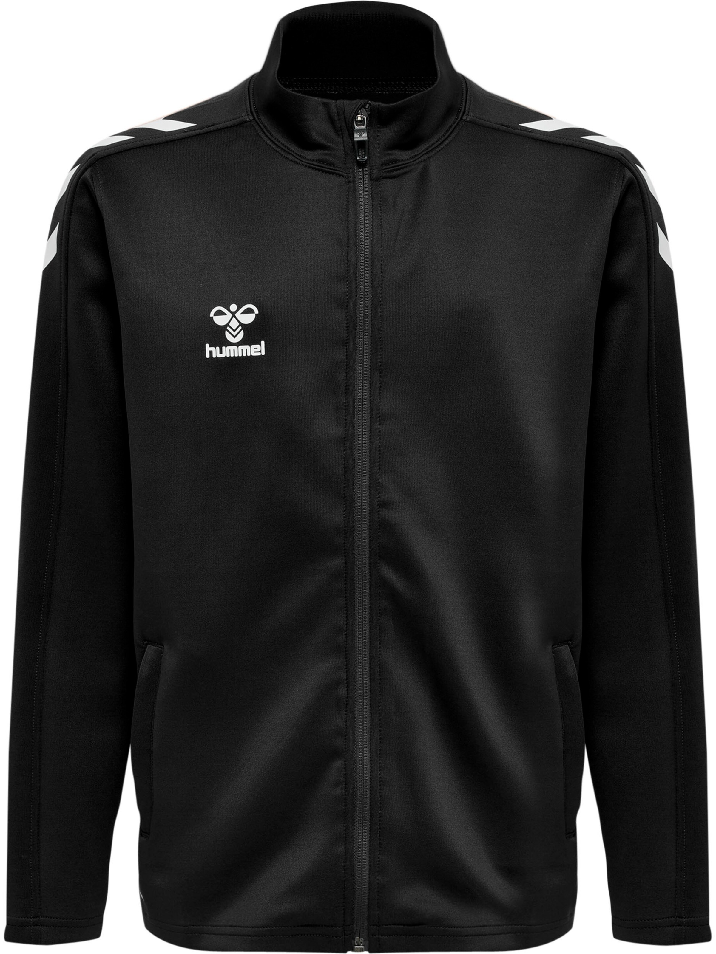 Hummel Sportsweatjacke 'CORE XK' in Schwarz: Vorderseite
