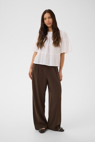 SAINT TROPEZ Loosefit Hose 'Luwa' in Braun: Vorderseite