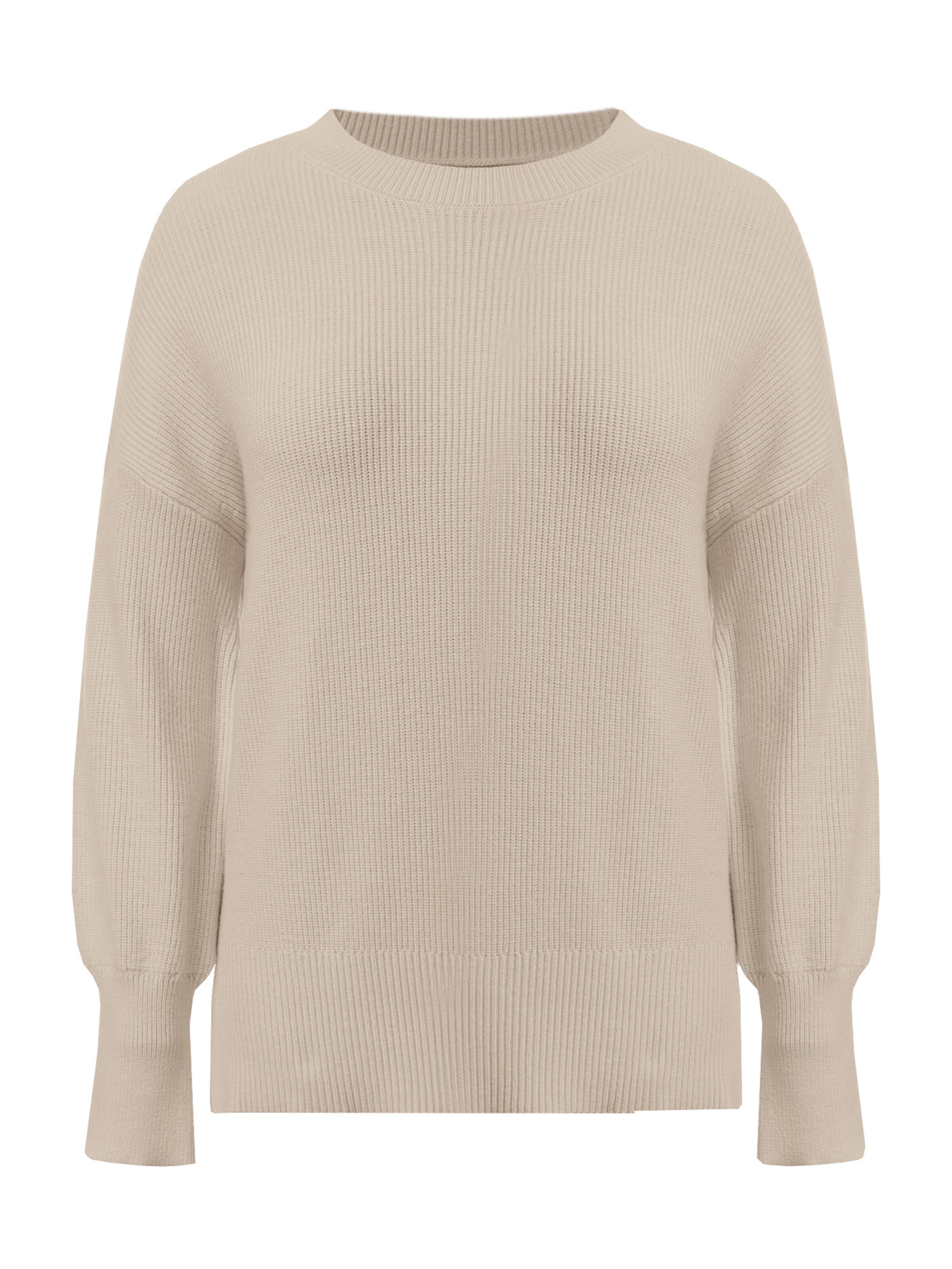 Pulover de la Imily Bela pe bej: față