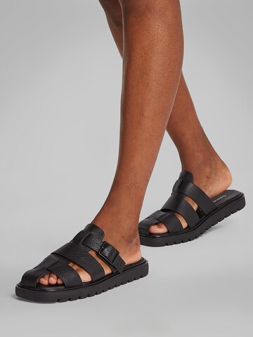 Calvin Klein Jeans Pantolette in Schwarz